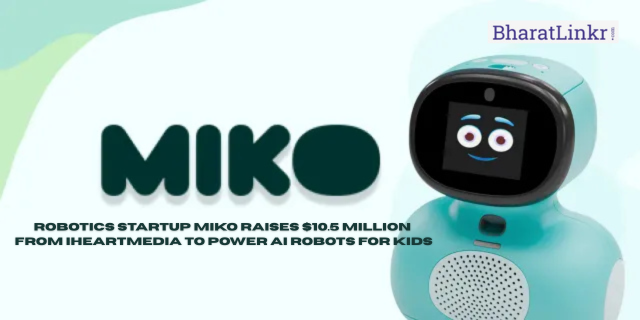 Image of Miko, a child-friendly AI robot developed by Indian robotics startup Miko, which recently secured $10.5 million in funding from iHeartMedia to enhance AI-powered educational experiences for kids.
