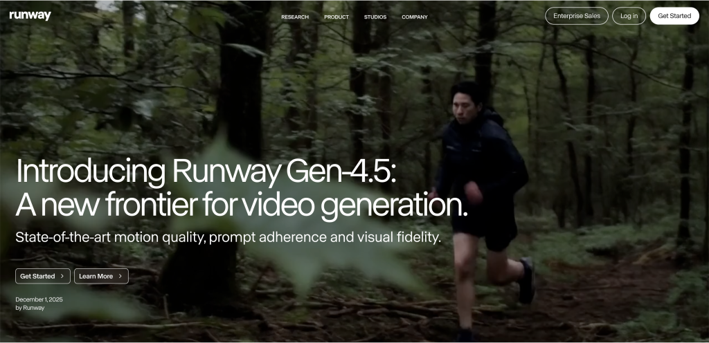 Runway Launches New AI Video Model Gen 4.5